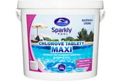 Sparkly POOL Chlorové tablety do bazénu MAXI 5 kg