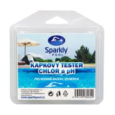 Sparkly POOL Kapkový tester bazénové vody - chlor a pH