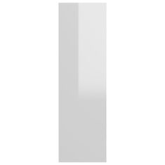 Vidaxl Nástěnný botník bílý s vysokým leskem 80x18x60 cm dřevotříska