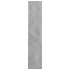 shumee Nástěnný botník betonově šedý 60 x 18 x 90 cm dřevotříska