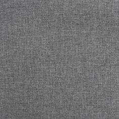 Greatstore Otočná masážní stolička šedá textil