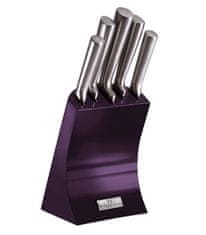 Berlingerhaus Sada nožů ve stojanu 6 ks nerez Royal Purple Metallic Line
