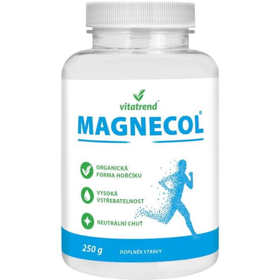 Vitatrend Magnecol 250 g - organická forma hořčíku