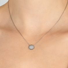 Brilio Silver Třpytivý stříbrný náhrdelník se zirkony NCL24W