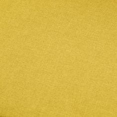 Greatstore 4místná pohovka žlutá textil