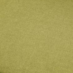 Greatstore 4místná pohovka zelená textil