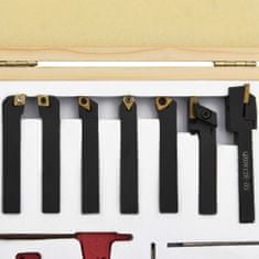 Greatstore 12dílné nože s vyměnitelnými plátky pro soustruh 8 x 8 mm 60 mm