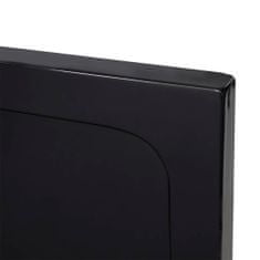 Greatstore Obdélníková sprchová vanička ABS černá 80 x 80 cm