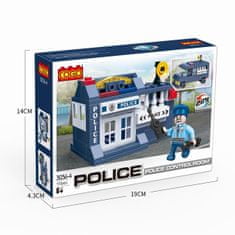 Cogo stavebnice Policie - policejní kamion a zloději sestava 10v1 kompatibilní 940 dílů