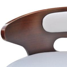 Greatstore Barové židle 2 ks rám z ohýbaného dřeva umělá kůže