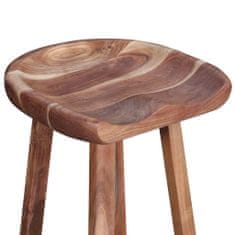 Greatstore Barové stoličky 2 ks masivní akáciové dřevo