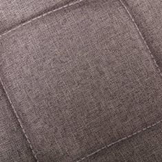 Greatstore Barové židle 2 ks taupe textil