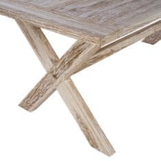 Greatstore Jídelní stůl 160 x 80 x 75 cm masivní teakové dřevo