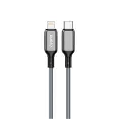DUDAO L5H kabel USB-C / Lightning PD 65W 1m, šedý