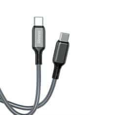 DUDAO L5HT kabel USB-C / USB-C PD 100W 1m, šedý