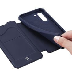 Dux Ducis Skin X knížkové kožené pouzdro na Samsung Galaxy S21 FE, modré