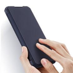 Dux Ducis Skin X knížkové kožené pouzdro na Samsung Galaxy S21 FE, modré
