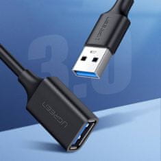 Ugreen US129 Extension prodlužovací kabel USB 3.0 F/M 3m, černý