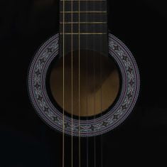 shumee Klasická kytara pro začátečníci a děti černá 3/4 36''