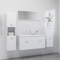 Greatstore Set koupelnového nábytku bílý dřevotříska
