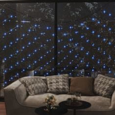 Greatstore Vánoční světlená síť modrá 3 x 2 m 204 LED vnitřní i venkovní
