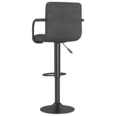 shumee Barové stoličky 2 ks tmavě šedé textil
