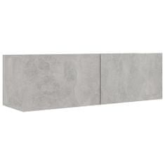 Greatstore 7dílný set TV skříněk betonově šedý dřevotříska