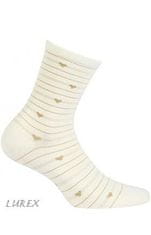 Gemini Dámské ponožky Wola Miyabi W84.142 červená švestka/lurex Univerzální