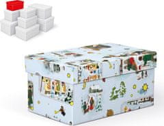 MFP s.r.o. krabice dárková vánoční B-V005-BL 18x11x9cm 5370763
