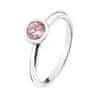 Stříbrný prsten Emozioni Scintilla Pink Compassion o 58 b