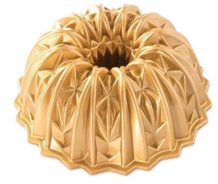 Nordic Ware Forma na bábovku crystal 10 cup zlatá