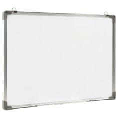 Vidaxl Bílá magnetická tabule stíratelná za sucha 70 x 50 cm ocel