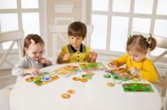 Farfarland Loto pro ty nejmenší - "Šťastnou sklizeň" Vzdělávací hračky. Hry pro děti - barevné skládačky deskové hry pro batolata. Rané vzdělávání
