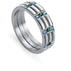 Viceroy Moderní ocelový prsten Kiss 75278A000 (Obvod 54 mm)