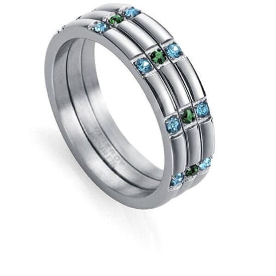Viceroy Moderní ocelový prsten Kiss 75278A000