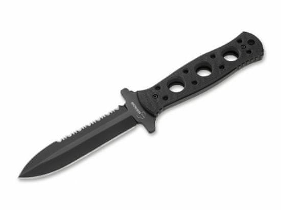 Böker Plus 02BO285 Steel-Mariner námořnický nůž 10 cm, černá, G10, pouzdro Kydex