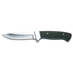 Herbertz 102110 vnější nůž 9,8 cm, zelená, Micarta, kožené pouzdro