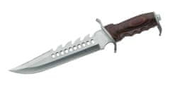 Herbertz 103827 vnější nůž 27,5 cm, dřevo Pakka, kožené pouzdro