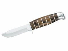 Herbertz 119508 vnější nůž pro děti 8,2 cm, dřevo, kožené pouzdro