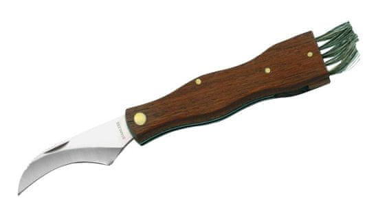 Herbertz 211111 kapesní nůž na houby 7 cm, dřevo, štětec