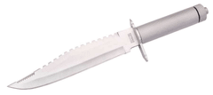 Herbertz 100022 nůž na přežití 21,9 cm, hliník, kožené pouzdro