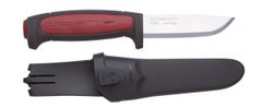 Morakniv 12243 Pro C Allround pracovní nůž 9 cm, černo-hnědo-červená, plast, guma, plastové pouzdro