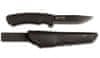 10791 Bushcraft Black vnější nůž 10,9 cm, černá, plast, guma, plastové pouzdro