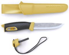 Morakniv 13573 Companion Spark Yellow vnější nůž 10,4 cm, žluto-černá, TPE, pouzdro, s křesadlem