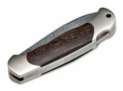 Böker 111920DAM Junior Scout Spearpoint Curly Birch kapesní nůž 7 cm, damašek, kudrnatá bříza