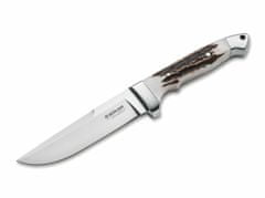 Böker 125638 Vollintegral XL 2.0 Stag lovecký nůž 14,7 cm, paroh, kožené pouzdro