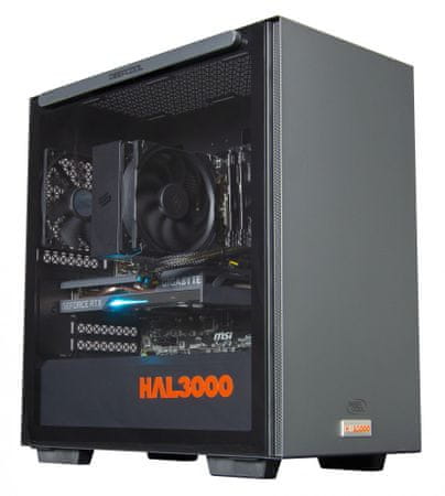 Stolný osobný kancelársky počítač HAL3000 Online Gamer Pro Ti (PCHS2551) domáca zábava kancelária občasné hranie hier procesor AMD Ryzen 5 NVIDIA GeForce RTX 3060 Ti 8GB 16 GB RAM 1 TB SSD rýchlosť efektivita výkon 