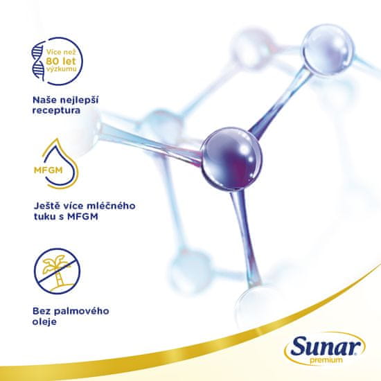 Sunar Premium 2, pokračovací kojenecké mléko, 6x 700g