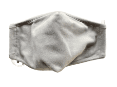 Rouška dětská, 2 ks, vel. 2-6 LET, 2 vrstvá, kapsička na filtr, světle šedá