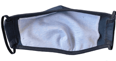 Rouška DÁMSKÁ, 2 ks, tmavě modrá ( NAVY ), 2 vrstvá, kapsička na filtr, velikost dámská ( S )